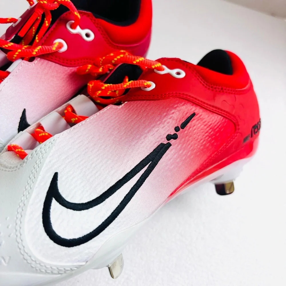 NWT Nike Womens Hyperdiamond 4 Elite Metal Softball Cleats Red/White Size 11.5